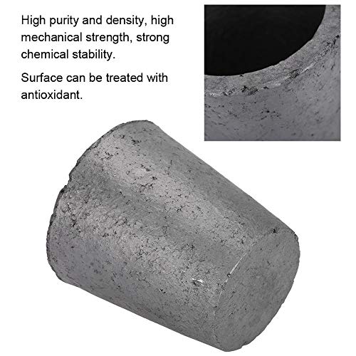 Crisoles de grafito, 4Kg Forma de copa Carburo de silicio Horno de grafito Fundición de crisol Herramienta de fusión para fundición Refinación Oro Plata Cobre Latón Aluminio