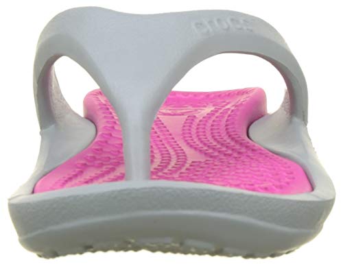 Crocs Athens, Chanclas Unisex Adulto, Gris (Light Grey/Candy Pink 0fs), 37/38 EU