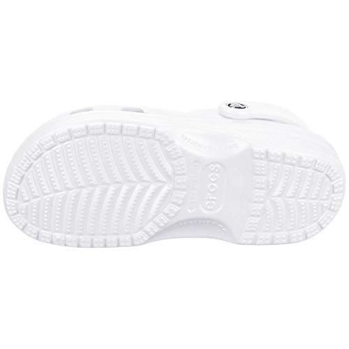 Crocs Classic U, Zuecos con Correa Trasera Unisex Adulto, White, 42/43 EU