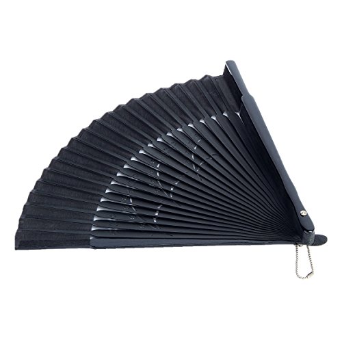 Dazone - Abanico asiático plegable de bambú japonés, con diseño de flores de cerezo, abanico plegable para bodas, fiestas, decoración, regalo para el Día de la Madre
