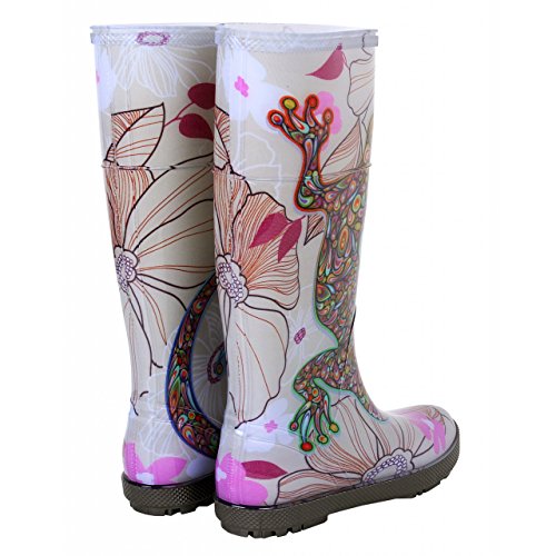 DEMAR Botas De Lluvia Botas De Goma HAWAI LADY EXCLUSIVA - Salamandra, 37 EU