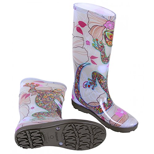 DEMAR Botas De Lluvia Botas De Goma HAWAI LADY EXCLUSIVA - Salamandra, 37 EU