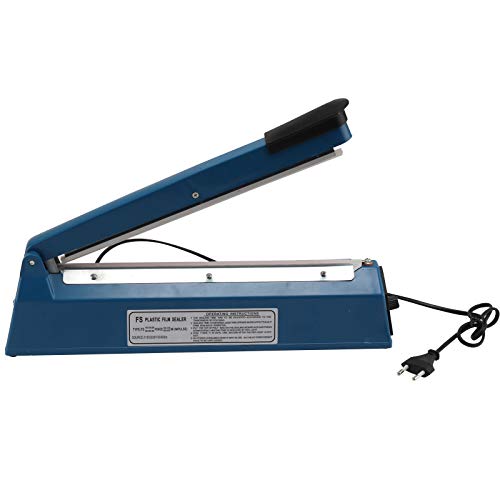 DHOUTDOORS 230V PVC Maquina Selladora Comida y merienda Bolsa de Almacenamiento, Corte y Sellado ráPidamente Hacer Comida Fresca, Mini Bag Sealer