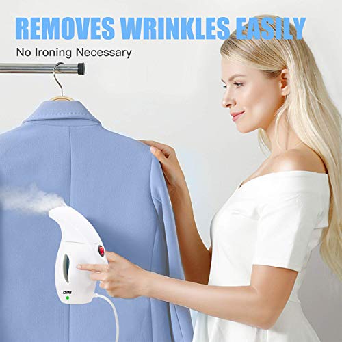 DIKI Planchas de Vapor, Planchas de Viaje Plancha de Mano de Calentamiento Rápido Vaporizador de 800 W con Tanque de Agua de 180 ml Ideal para Vacaciones en el Hogar y Viajes de Negocios