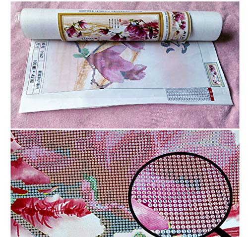 Diy 5D Abstracto Florista Diamante Pintura Hermoso Pelo Gris Mosaico Rhinestone Kit De Punto De Cruz Decoración De La Sala De Estar 40X50Cm