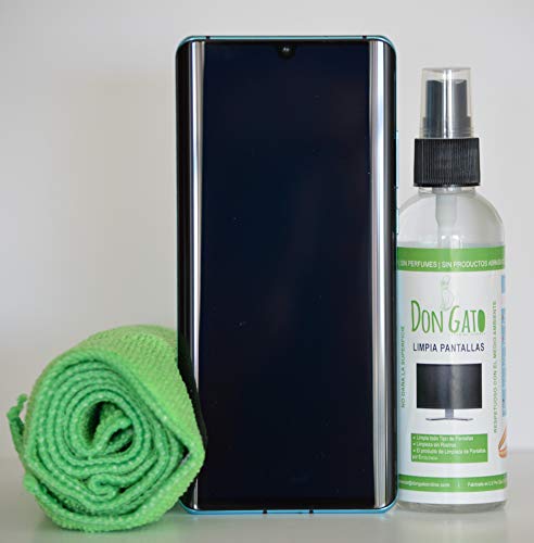 DON GATO - Limpia Pantallas + Paño Microfibras (100ml) para Televisor, Tableta, Ordenador portátil, LCD, LED, Teléfono móvil. Hecho con Productos Naturales y Respetuoso con el Medio Ambiente.