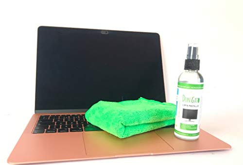 DON GATO - Limpia Pantallas + Paño Microfibras (100ml) para Televisor, Tableta, Ordenador portátil, LCD, LED, Teléfono móvil. Hecho con Productos Naturales y Respetuoso con el Medio Ambiente.