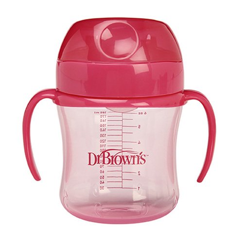 Dr. Brown's TC61001SPX - Vaso de transición de boquilla suave, Colores surtidos, 180 ml