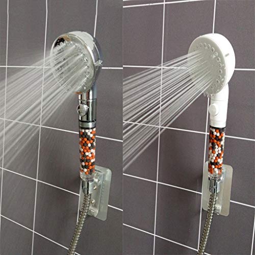 Ducha de mano, con el interruptor de pausa de encendido/apagado 3 ajustes de ducha, la tecnología de perforación por láser, ahorro de agua y aumento de la presión, ambientalmente amigable material d