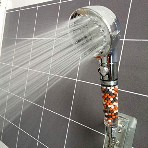 Ducha de mano, con el interruptor de pausa de encendido/apagado 3 ajustes de ducha, la tecnología de perforación por láser, ahorro de agua y aumento de la presión, ambientalmente amigable material d