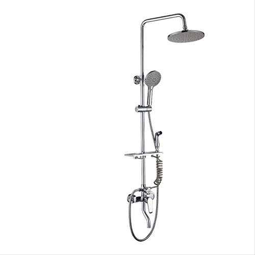 Ducha lluvia conjunto supercharged pistola de pulverización de mano descalcificación superior spray apartamento hotel ingeniería de ducha de cuatro etapas ducha de lluvia
