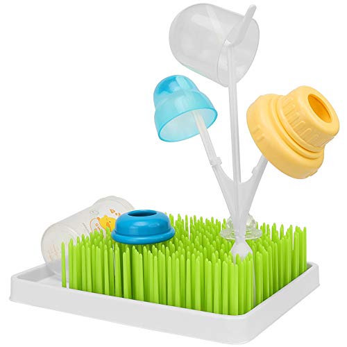 Eizurs Soporte para Rack de Almacenamiento Estante de Secado de biberones Biberones para bebés Soporte para Colgar Anti-Bacterial Estante de Secado de Hierba Verde para encimera de Cocina