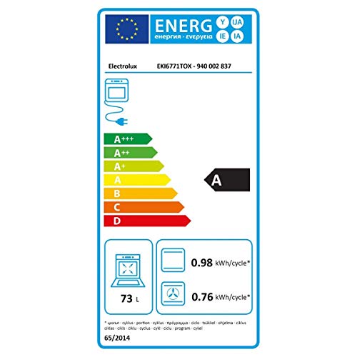 Electrolux eki6771tox - Cocina eléctrica de 73 L, 3 fuegos de inducción (acero inoxidable)