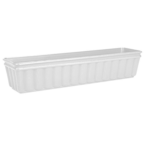 Emsa 959751200 Balcone - Jardinera (75 cm), color blanco