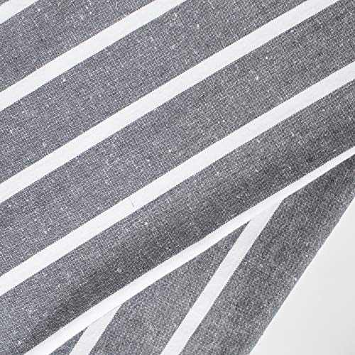 Encasa Homes Servilletas de Mesa de Comedor de 12 pcs Juego de Grandes 43 x 43 cm (17 x 17 Inch) - Roma Grises - Tela de Fiesta de algodón Pesado Absorbente Lavable a máquina