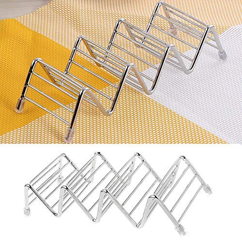 Estante de Almacenamiento de Catering, Estante de Acero Inoxidable, Estante de Panqueques Mexicano, Gadget de Cocina de Almacenamiento de Catering, Cocina Casera, Hotel 3 Rejillas 4 Rejillas