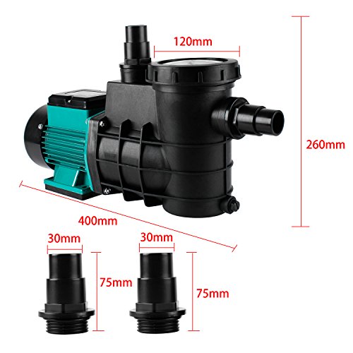 everfarel 230V Bomba de Filtro Bomba para Piscina Bomba, Verde (HZS-200 5000l/h)