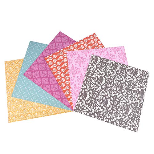 ewtshop - Papel Decorativo para Manualidades, Tarjetas (48 Hojas, 30,5 x 30,5 cm, 24 diseños Diferentes, Estampado por Ambos Lados)
