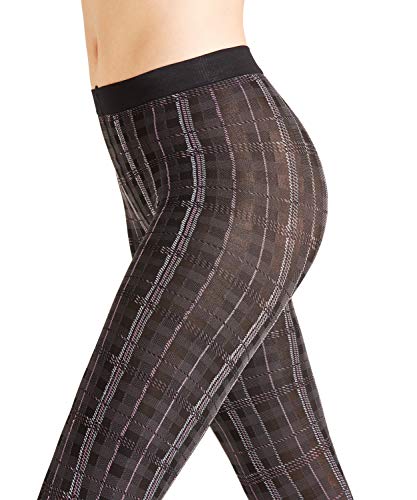 Falke Tartan medias, 40, Multicolor (Black 3009), Medium para Mujer