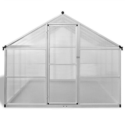 Festnight Invernadero de Aluminio Reforzado con Base Incorporada, 9,025 m2