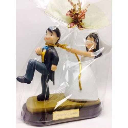 Figura boda PERSONALIZADA novios graciosos tarta figuras GRABADAS originales