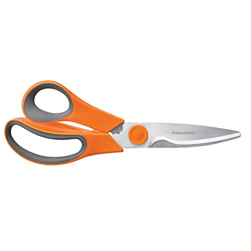 Fiskars 510041 - 1001 - Tijeras de cocina - Tijeras de cocina (universal, naranja, acero inoxidable)