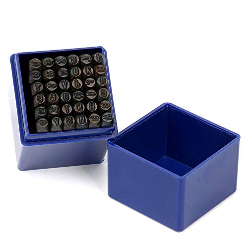 FreeTec 36pcs Juego de Punzonado de Números y Letras de 3 mm