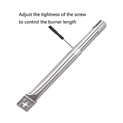 GFTIME 42204 30,5cm a 44,5 cm Universal Quemador Barbacoa de Gas Piezas de Repuesto para FirePlus, Fire Mountain, Char-Broil,Tubo Quemador Barbacoar para Cosmo Y Otros Parrilla Barbacoa(4 Piezas)