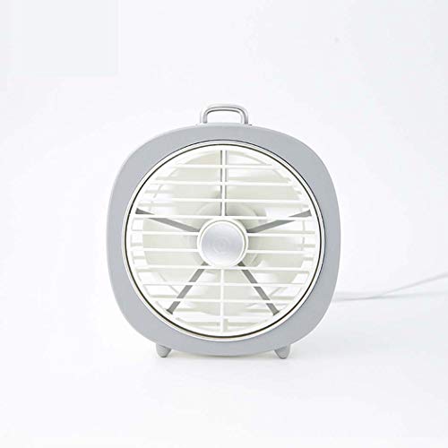 GGPUS Ventilador USB, Ventilador portátil Plegable de usos múltiples, Ventilador de sobremesa con Clip para Ventilador Exterior,White