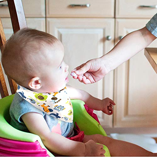 Goldge MIni Guante Dentición Bebé +1 Gasas Bebe Algodon Muselina+1 Chupete Fruta +2 Bolsa de silicona,Protege Manos Bebés Regalo Perfecto para Bebés