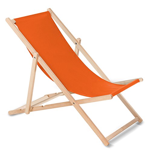GreenBlue Tumbona (Anaranjado) Hecha de Madera de Haya, Disponible en 12 Colores, práctica, cómoda …