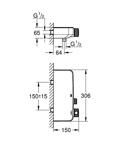 Grohe Grohtherm 4000 - Termostato, Cromo (Ref. 34719000)