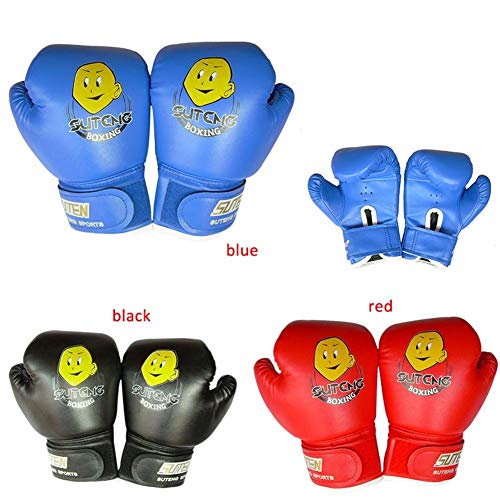 Guantes de boxeo de los niños de la PU Bolsa de boxeo Guantes de combate, guantes de boxeo Guantes de boxeo kickboxing único Moldeo esponja guarnición Guantes engrosamiento Mapa de boxeo for niños FAC
