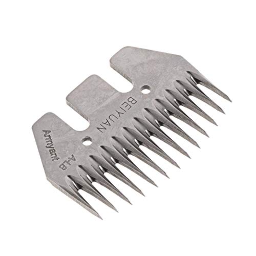 Gwxevce 13 Dientes Oveja Cuchilla Cabra Tijeras cortadora cortadora Convexa Peine Tijeras repuestos para esquiladores