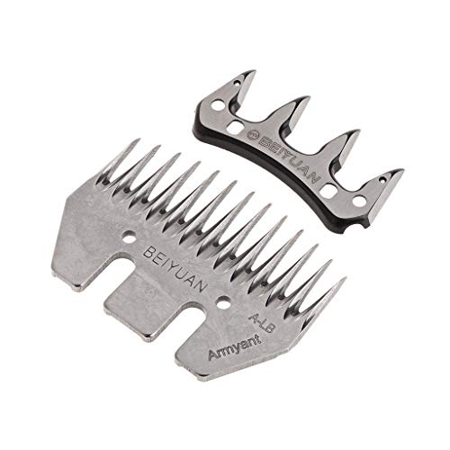 Gwxevce 13 Dientes Oveja Cuchilla Cabra Tijeras cortadora cortadora Convexa Peine Tijeras repuestos para esquiladores