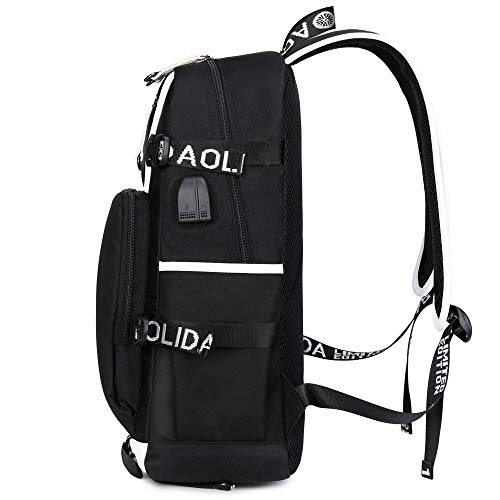 GXB No. 23 Jugador de Baloncesto Mochila Bulls Jordan Sports Rucksack Fan Bag Negro