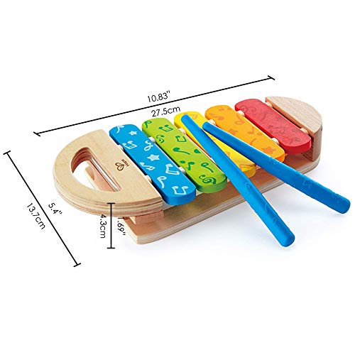 Hape- Xilófono arcoíris, Color carbón (E0606)