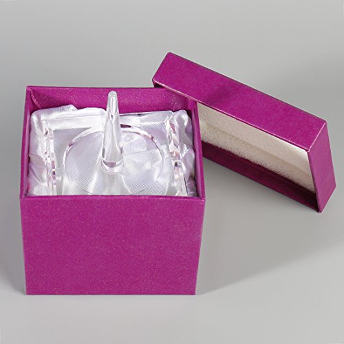 H&D - Soporte para anillo de cristal para decoración del hogar
