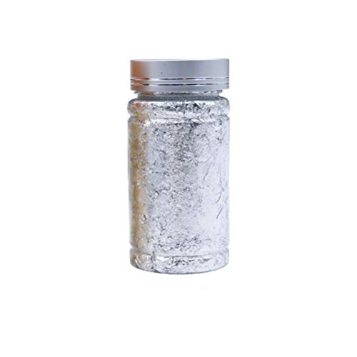 Healifty Foil Paillette Foil Nail Glitter Gold Leaf Schabin Flakes Láminas metálicas para dorar, pintura, manualidades, 9 g (dorado), color Colores variados. Size 1