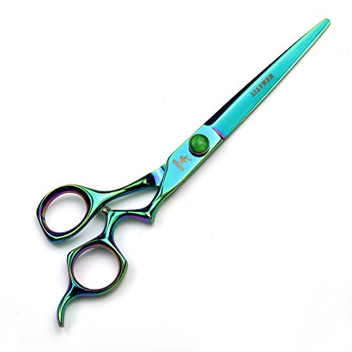 HEMATITE Azul titanio 7 pulgadas tijeras de peluquería púrpura tijeras de peluquería tijeras profesionales de corte de peluquero