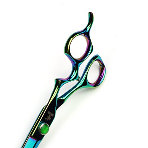 HEMATITE Azul titanio 7 pulgadas tijeras de peluquería púrpura tijeras de peluquería tijeras profesionales de corte de peluquero