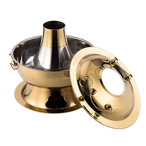 Hogar Freidoras Fondue Olla Caliente Olla Eléctrica De Cobre Olla Caliente De Cordero Shabu Olla De Carbón Retro Vintage Olla Caliente Antigua Caldera De Fuego De Beijing Regalo