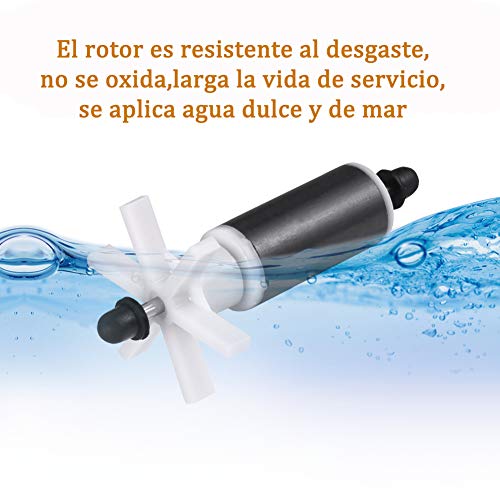 Homvik Bomba de Agua Sumergible 1800L/H 25W con 3 Boquillas Bomba de Agua para Fuente Acuario Estanque Pecera Ultra Silencioso Circulación de Agua Dulce y Marino 2m de Altura - Azul