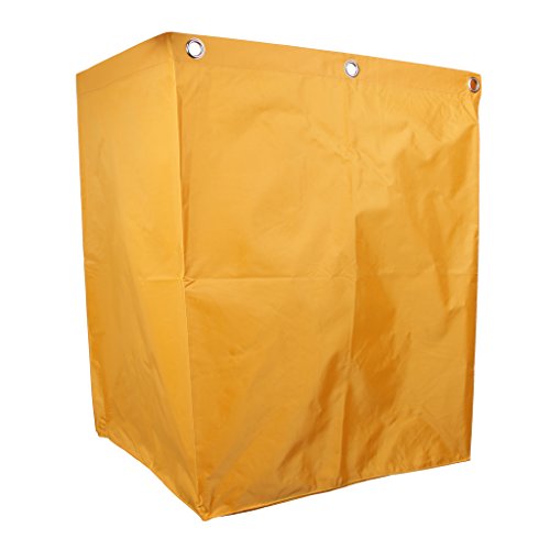 Homyl Bolsa De Limpieza Bolsa Impermeable De Nylon Grueso Reemplazo Bolsa De 35 Galones De Color Amarillo para Carro De Lavandería De Hotel con 6 Ojales De