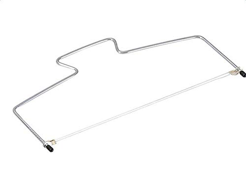 Hosaire Cake Cutter Acero Inoxidable Cake Sculpting y Herramientas de Modelado Espesor Ajustable – Pastel Ajustable/Pastel Dispositivo de Capas múltiples/Utensilios para repostería–con Dos Hilos