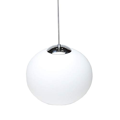 Huahan Haituo Lámpara de techo moderna Lámparas modernas de vidrio de color Restaurantes de comida rápida Oficina Light Bar Cafetería Decoración Woodruff Candelabros (blanco, 15cm)