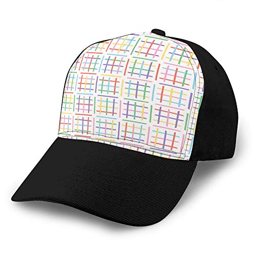 hyg03j4 8 Sombrero de Malla Unisex Gorras de béisbol para Adultos Sombrero de sombrilla Gorra Snapback Estilo Abstracto xux