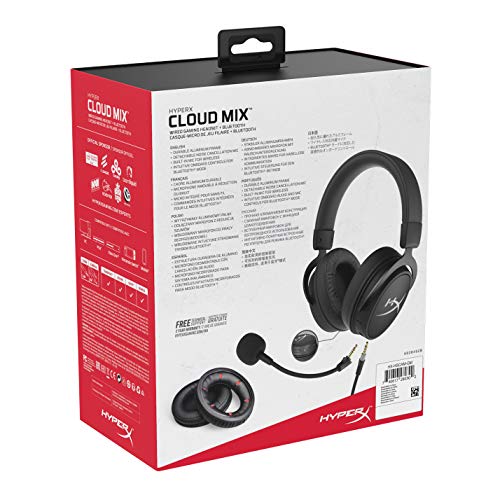HyperX HX-HSCAM-GM Cloud MIX - Cascos de gaming con cable y Bluetooth, Color Negro