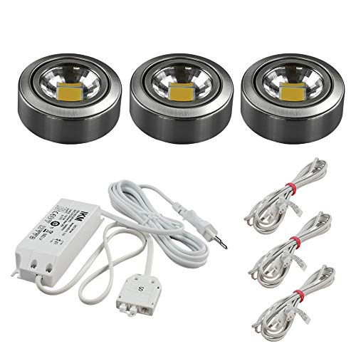 IKM Luz para muebles, Acero inoxidable, blanco neutro, 3er nw edel