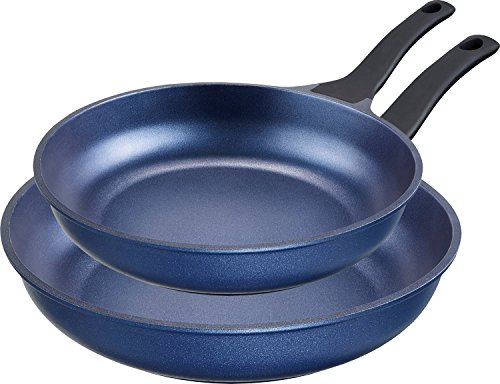IMPERA Vencerás 2 Teiliges Juego de sartenes de Aluminio 24/28 cm, Color Azul, de inducción